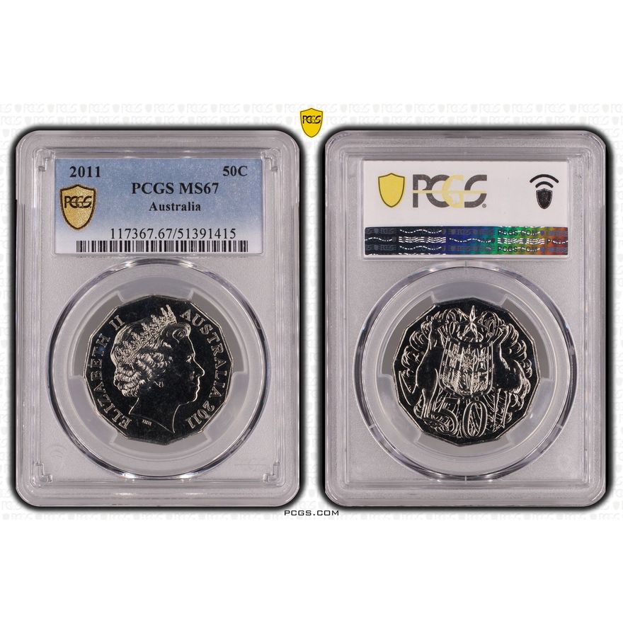 Fifty Cent, 2011, PCGS MS67