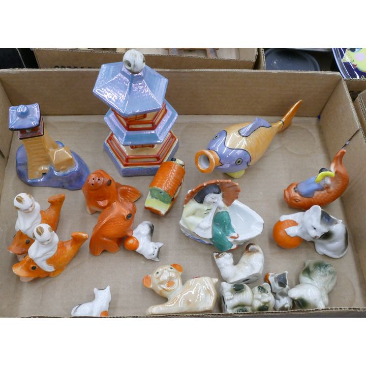 Box Japanese Deco Porcelain Figures