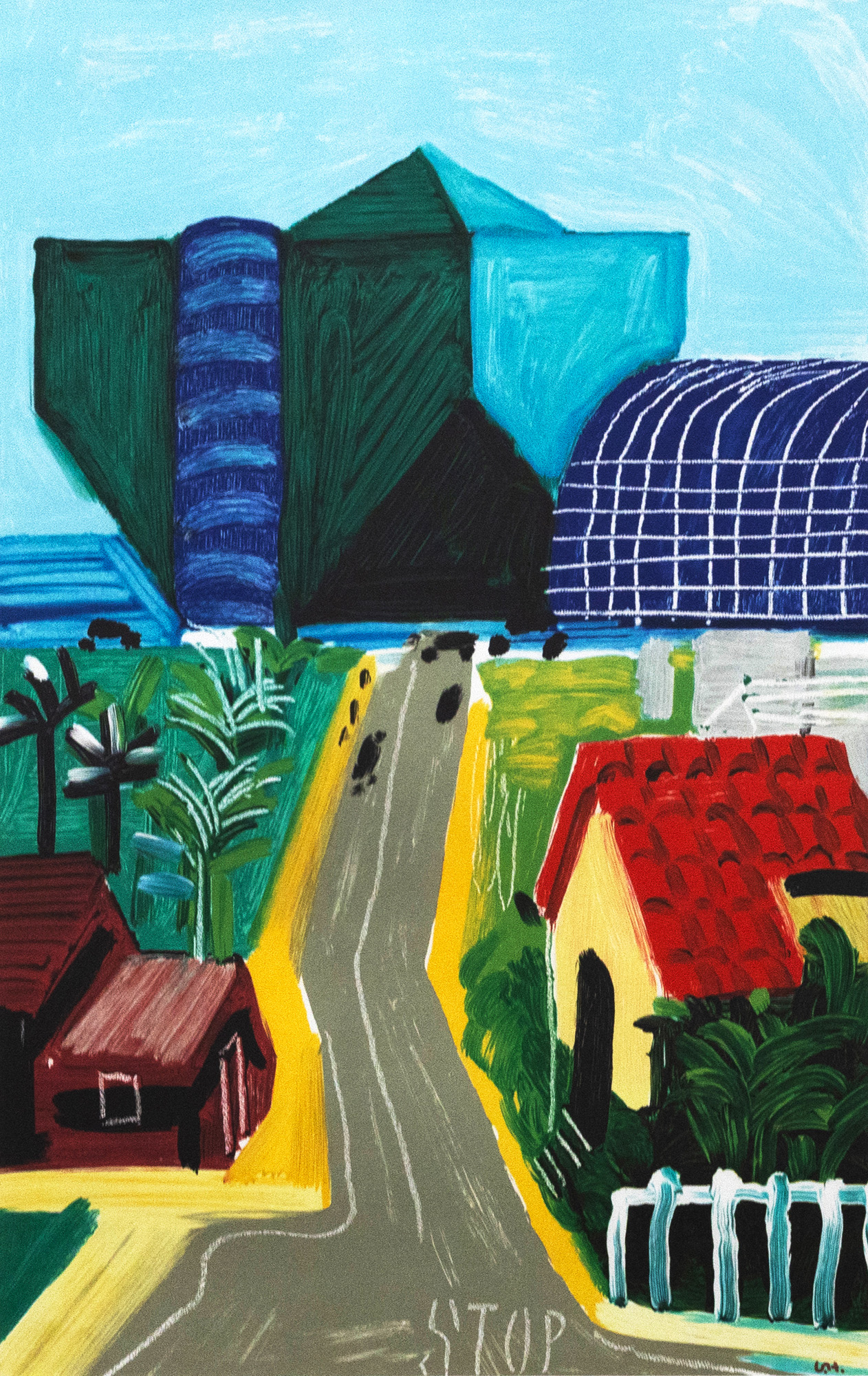 David Hockney 'Hancock St., West Hollywood I' — sold at auction in New Zealand for $500