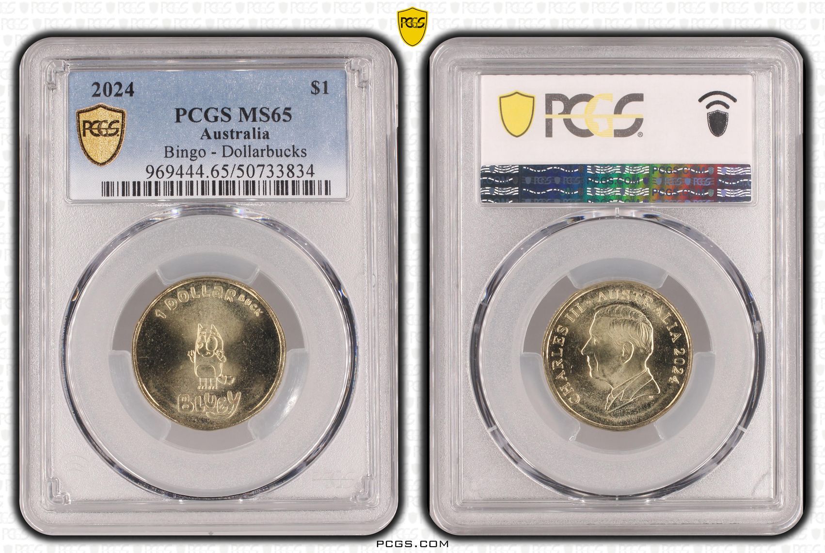 Bingo - Dollarbucks , One Dollar, 2024, PCGS MS65