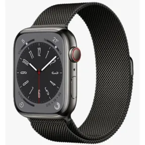Milanese Loop Band for Apple Watch 38mm 40mm 41mm Black Stainless Steel |
