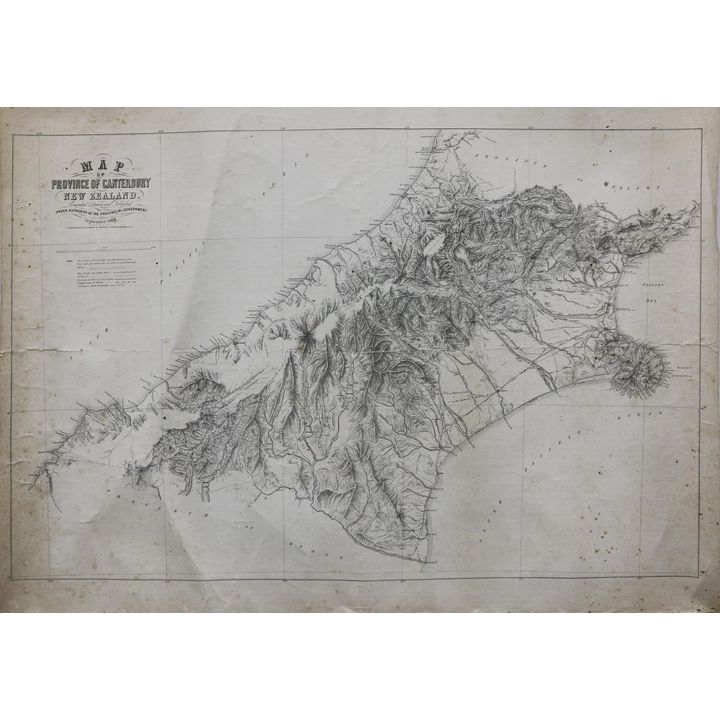 MAP - PROVINCIAL GOVERNMENT - Province of Canterbury