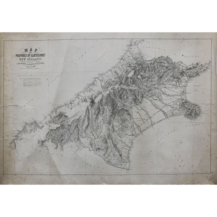 MAP - PROVINCIAL GOVERNMENT - Province of Canterbury