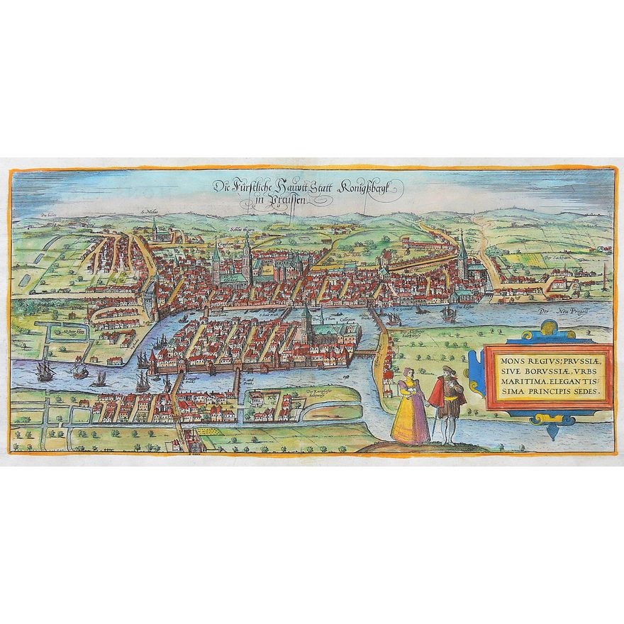 Georg Braun, Frans Hogenberg | Die Fürstliche Hauptt Statt Konigsbergk in Preussen