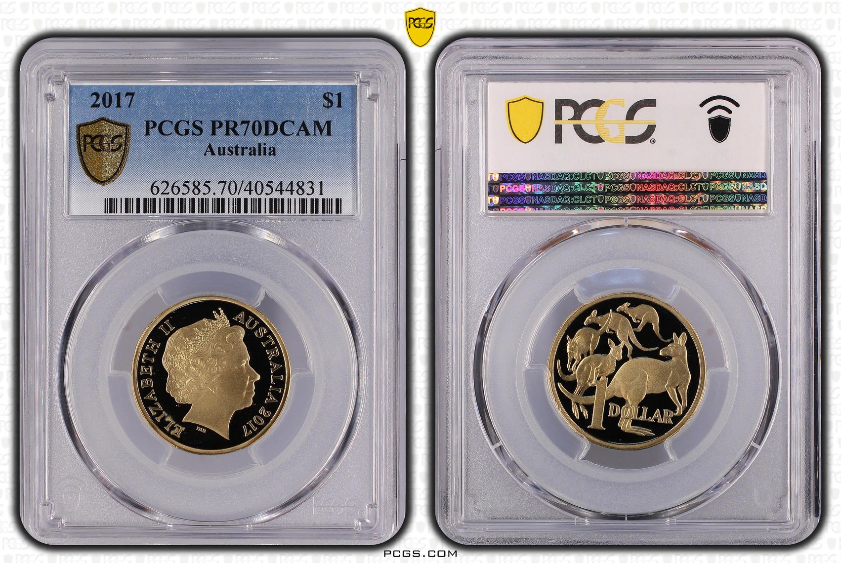 397 · 2017 Australia One Dollar, $1 PCGS - PR70DCAM POP 47/0 -831