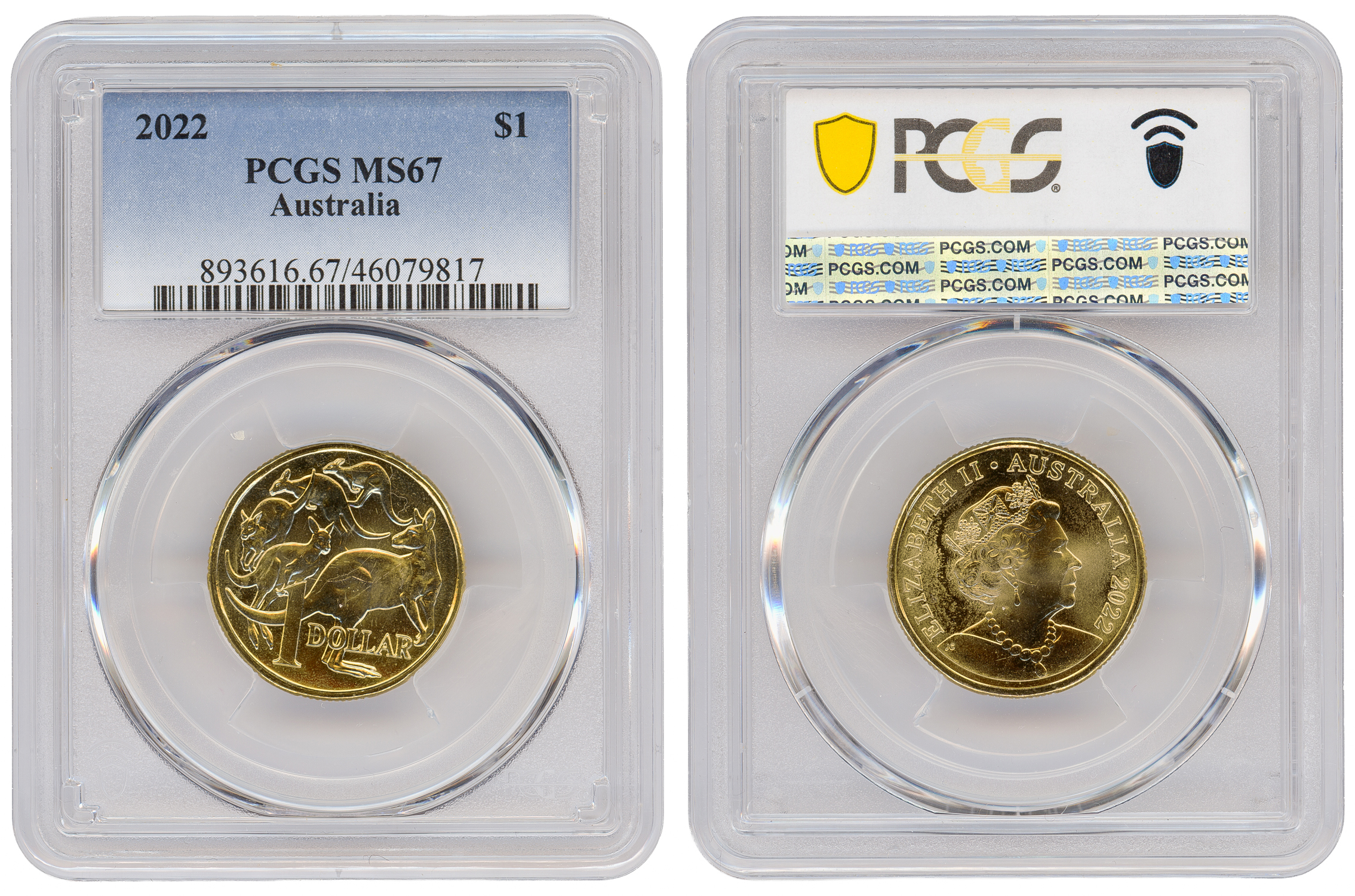 One Dollar, 2022, PCGS MS67