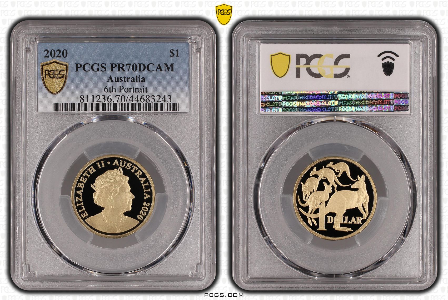 Elizabeth II, 6th Portrait, One Dollar, 2020, PCGS PR 70DCAM
