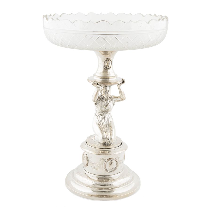 Patera z figura kobiety, Kopenhaga, ok. 1880 r.