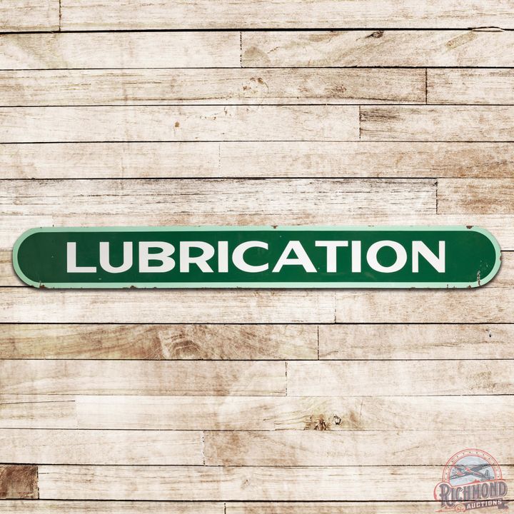 Wilshire Lubrication Motor Oil SS Porcelain Sign