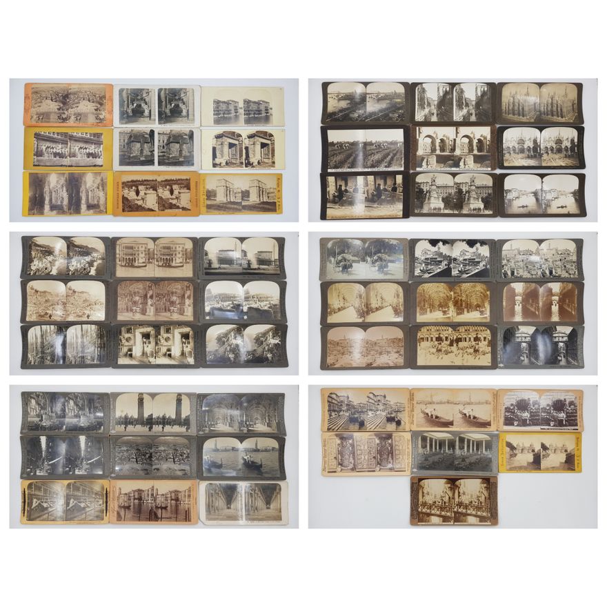 Stereograph Cards - Italy (x52)