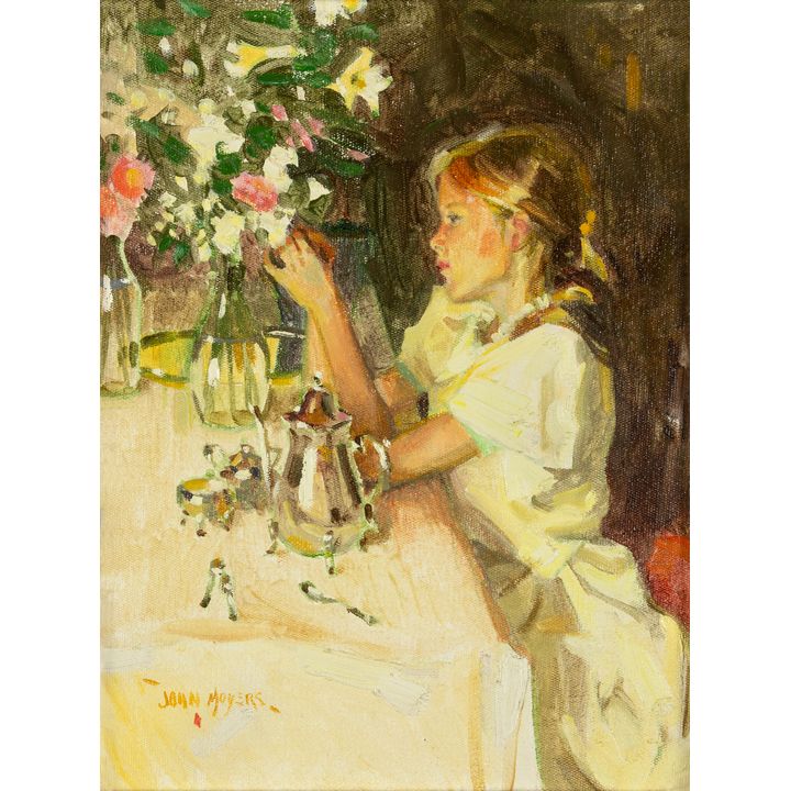 John Moyers (1958- ): Easter Flowers, 1989