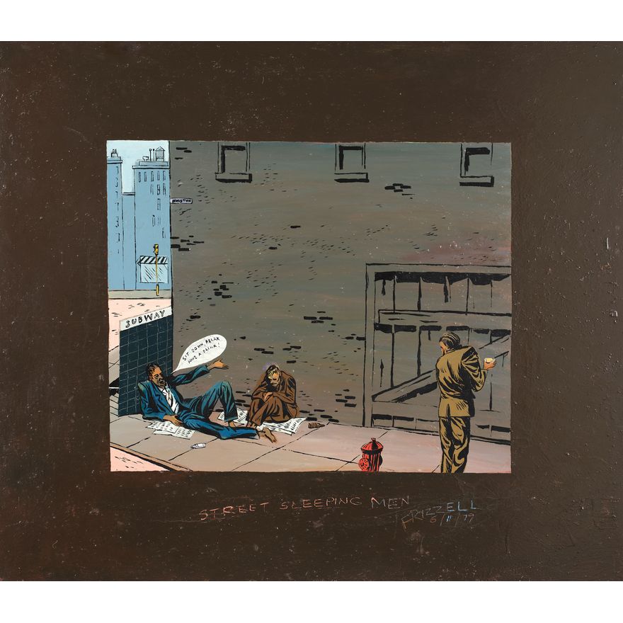 Dick Frizzell 'Street Sleeping Men'