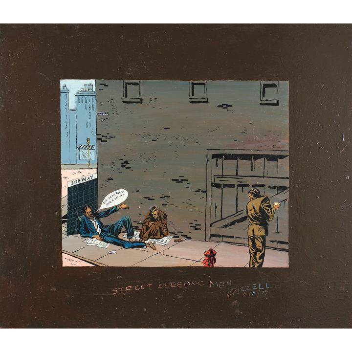 Dick Frizzell 'Street Sleeping Men'