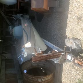 18' V-bottom boat, trailer, vintage 1970's 25 Evinrude motor