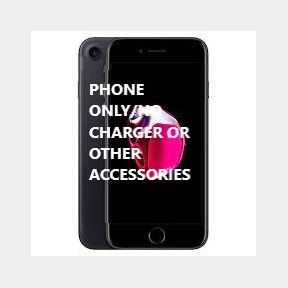 iPhone 7 128GB - Black (PHONE ONLY/NO CHARGER OR OTHER ACCESSORIES) | PK 51677/654 HV B9 (S4)