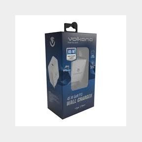 Volkano Potent Plus Series Compact PD Fast Charging Wall Charger White |