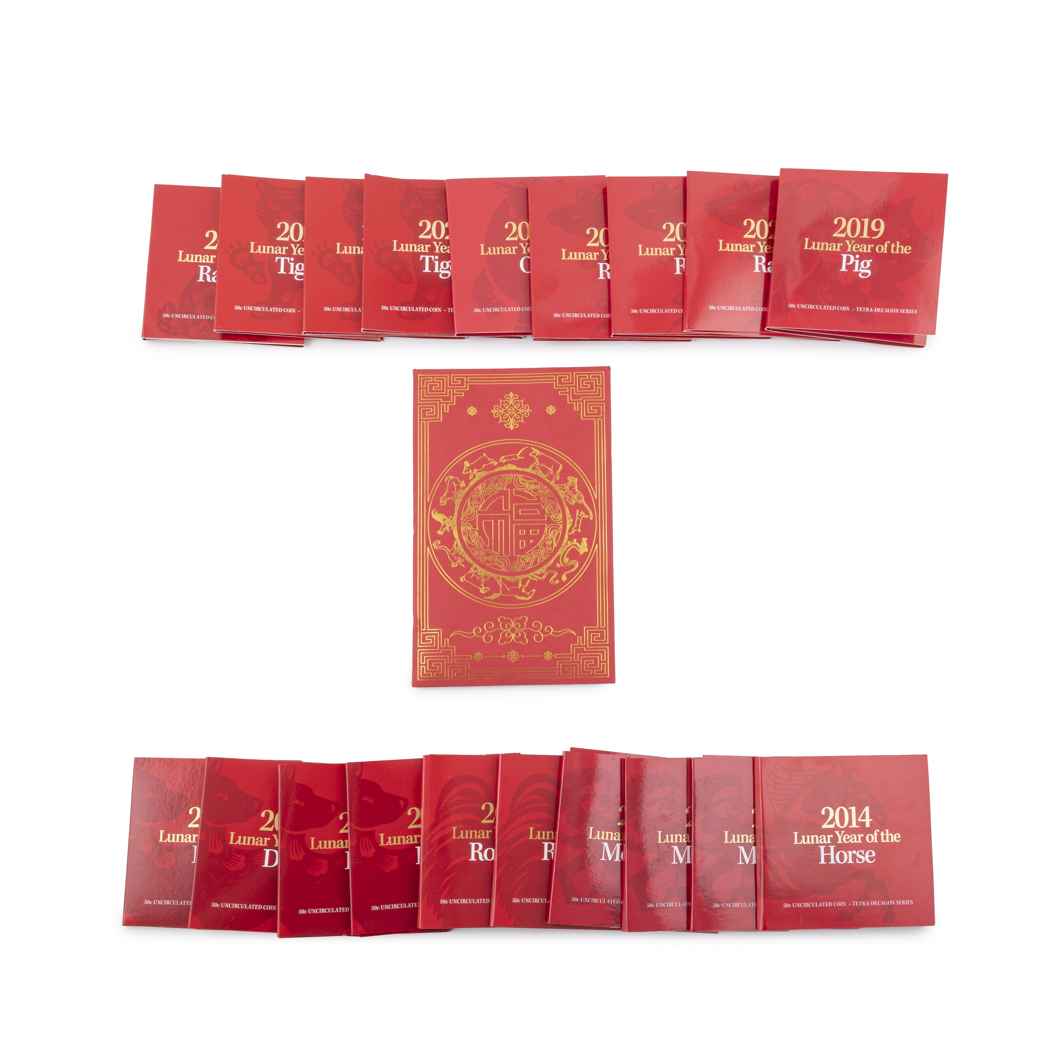 Elizabeth II, Lunar Year, Fifty Cents, 2014 - 2023, UNC