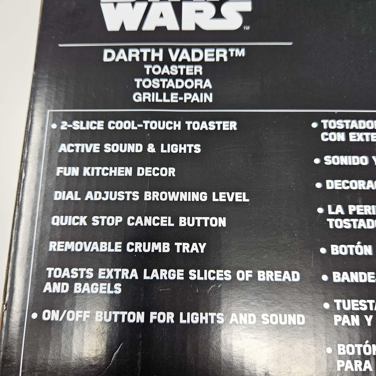 Star Wars Darth Vader Disney Toaster - NEW