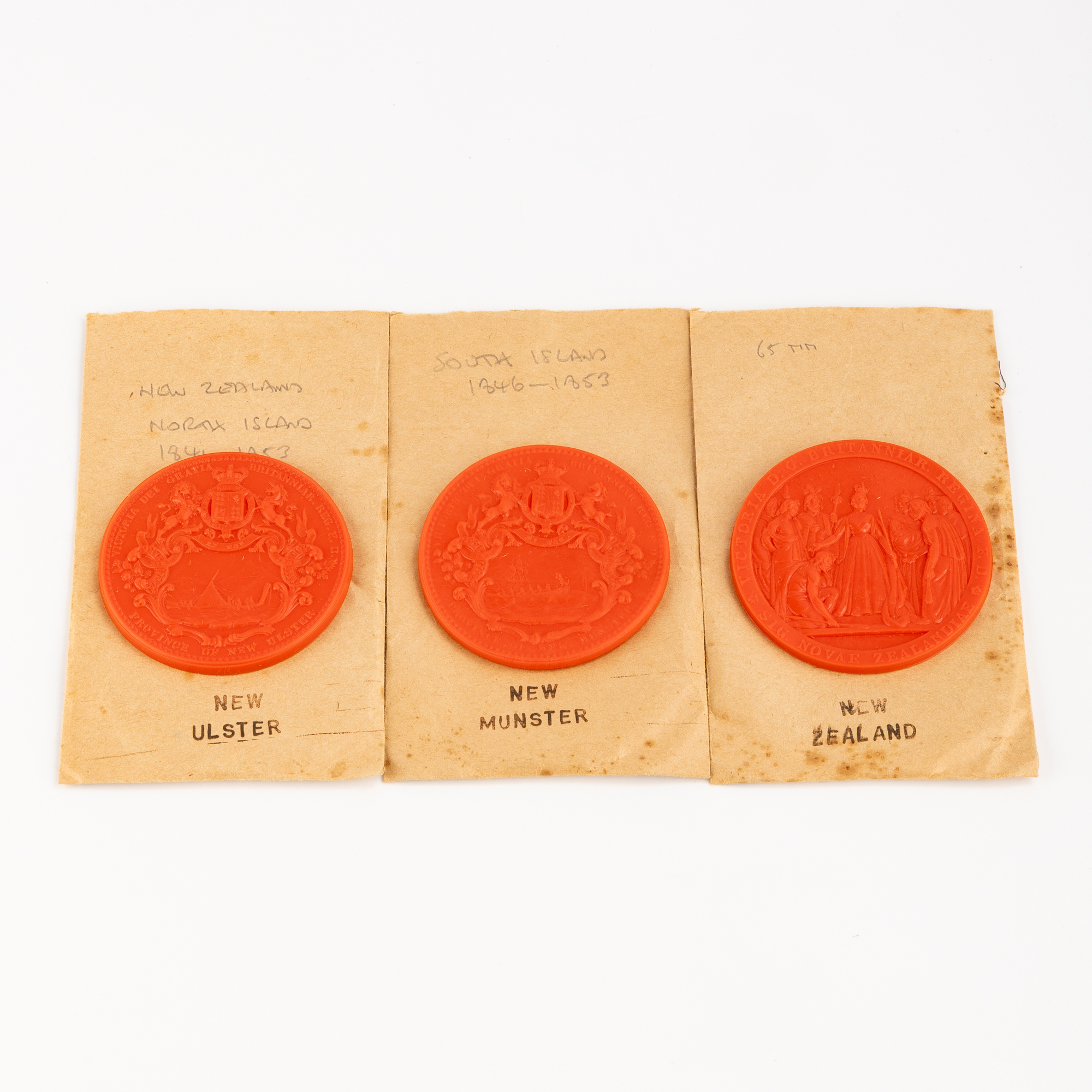 New Zealand, Original Seals, 1841 - 1853, UNC