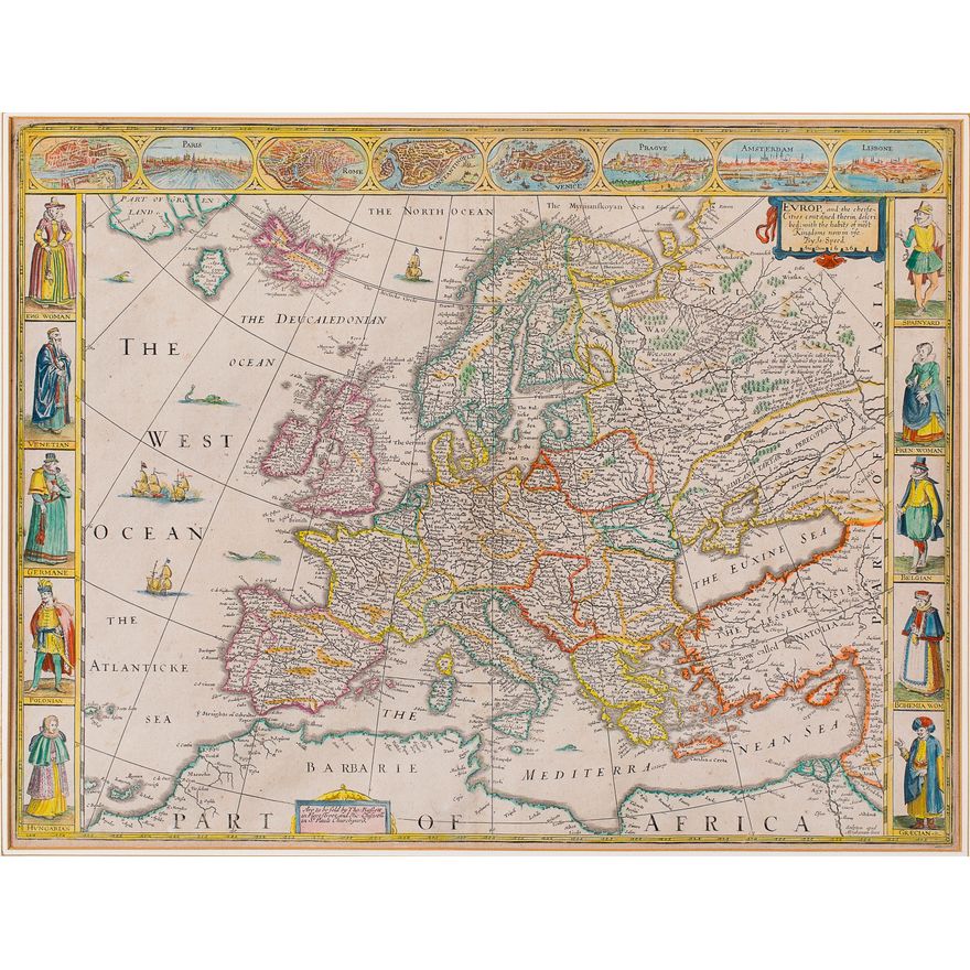 John Speed | Europ and the cheife cities…
