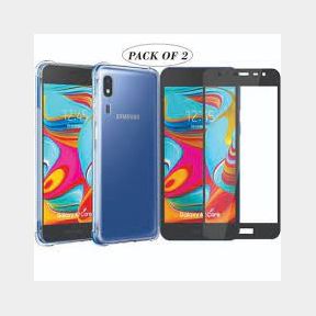 World Choice Clear Pouch Gel Case 9D Tempered Glass for Samsung A3 Core-51672/39928 | TS B4 (S5)SB1