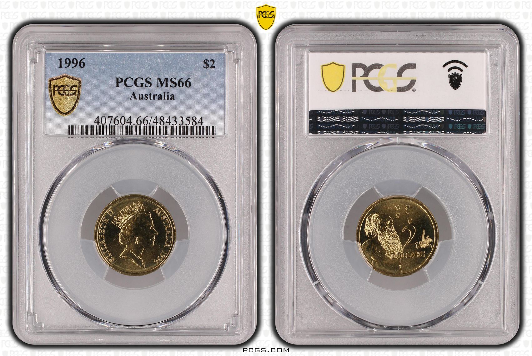 Elizabeth II, Two Dollar, 1996, PCGS MS66