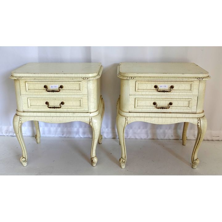 PAIR OF DUCOED PEDESTALS