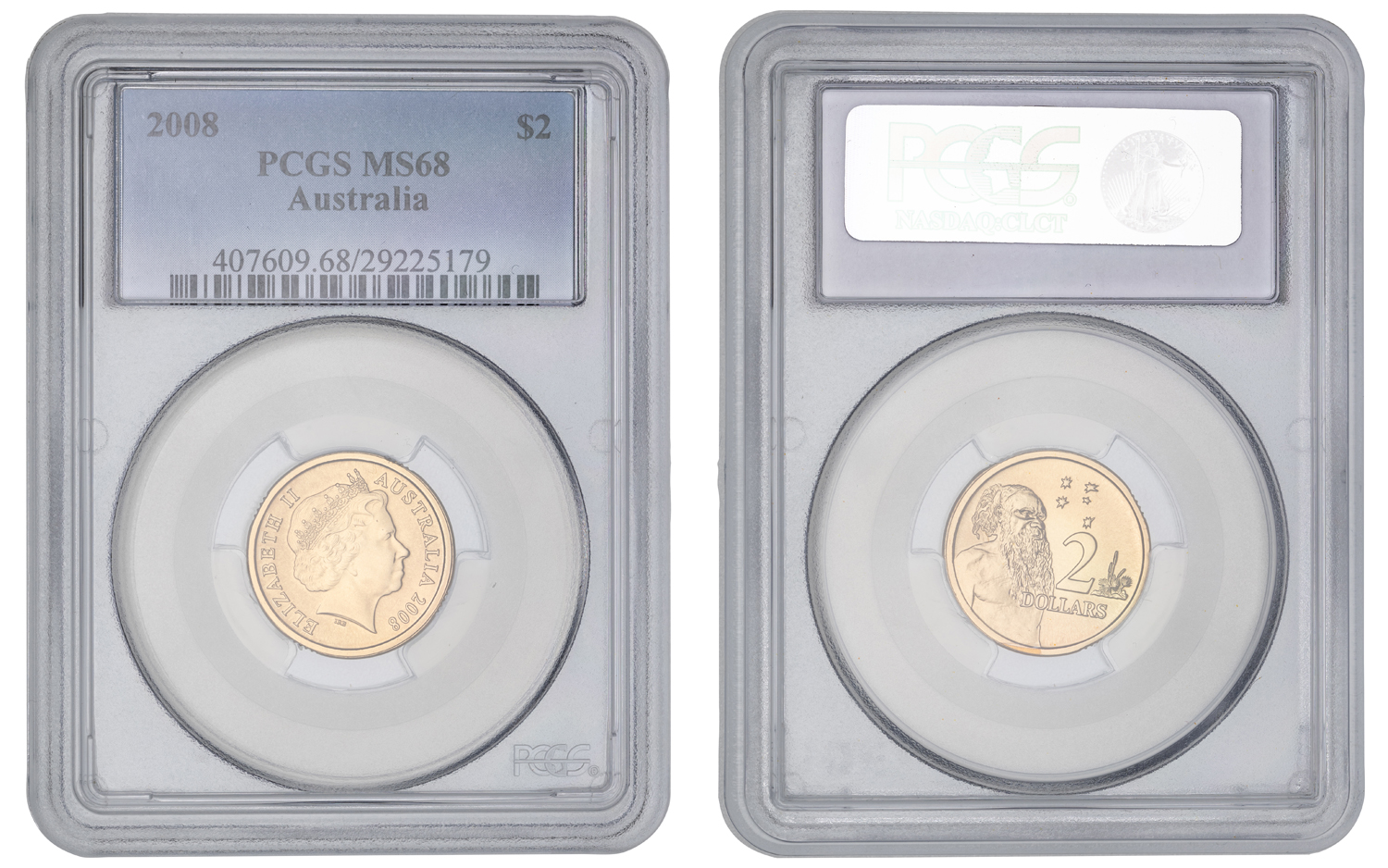 Elizabeth II, Two Dollar, 2008, PCGS MS68