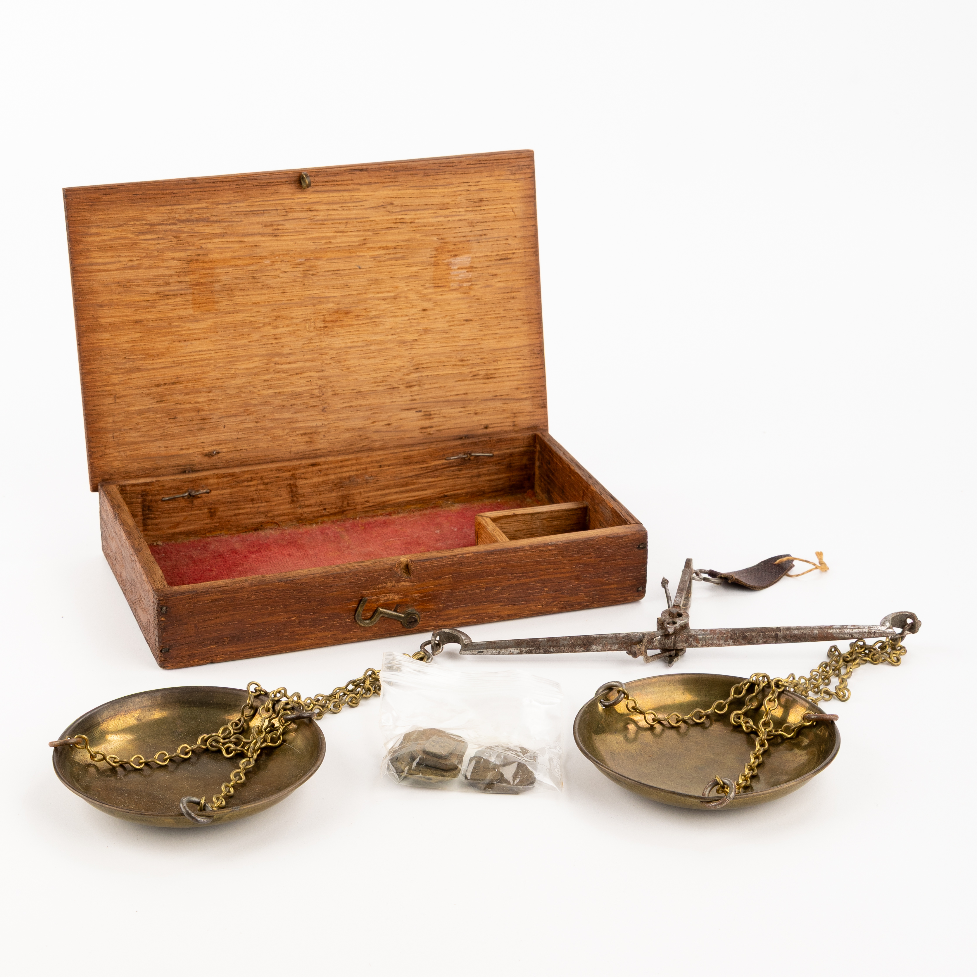 Brass Scientific Scales, C.1900, VF