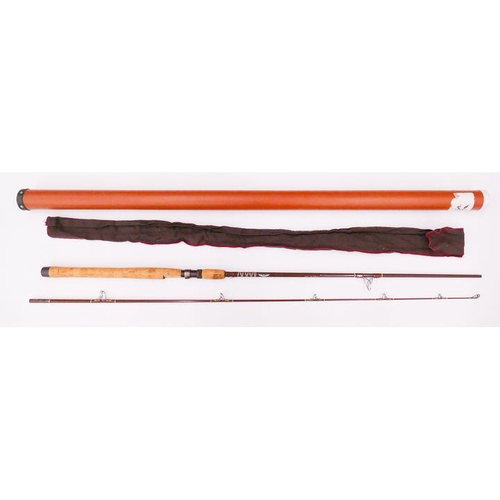 Fenwick FS79 Fishing Rod. 2pc with storage bag and plastic tube. 7'9'', 5.75oz, 1/4-5/8 oz lure, 6-15lb line. Used with some wear.