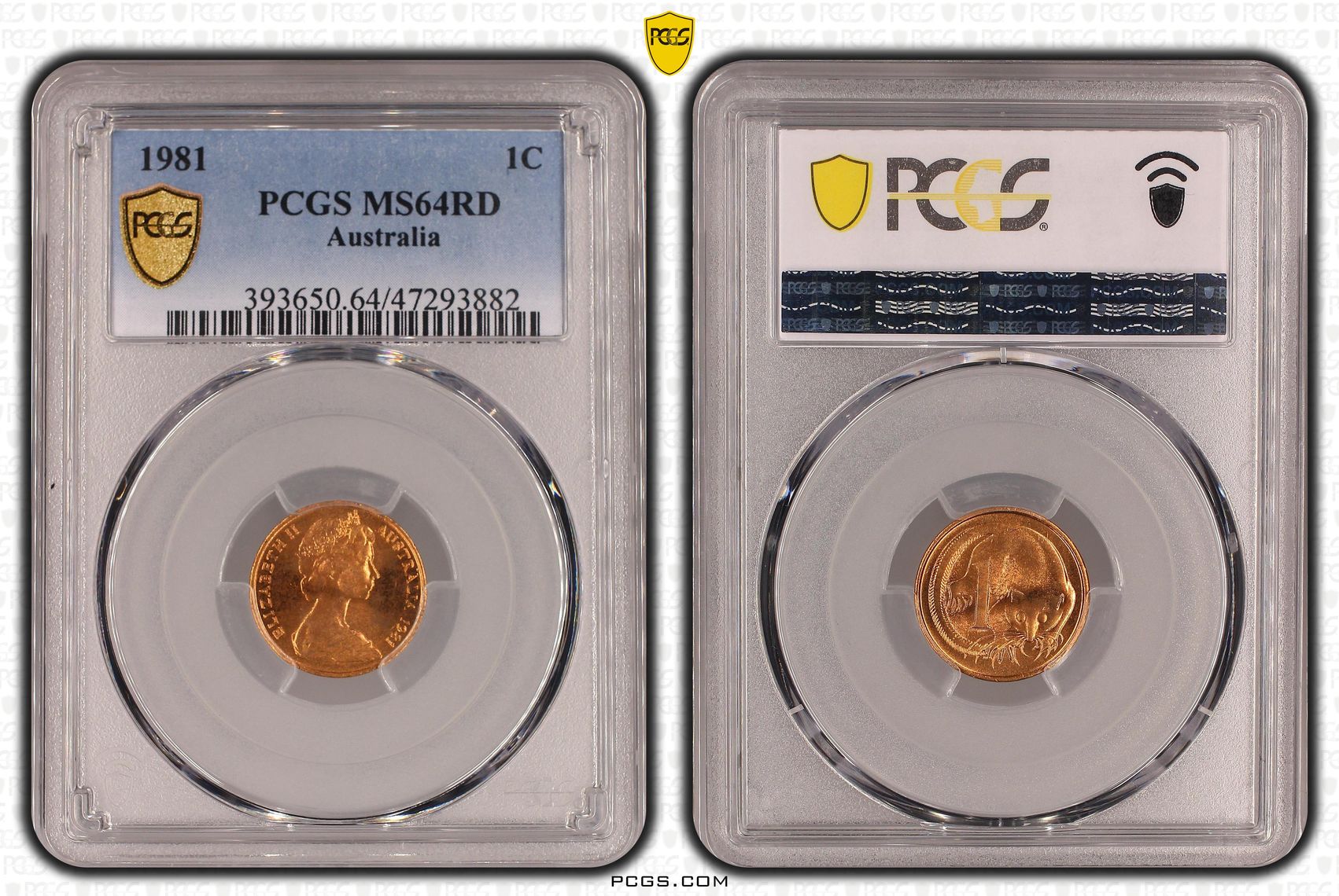 One Cent, 1981, PCGS MS 64RD