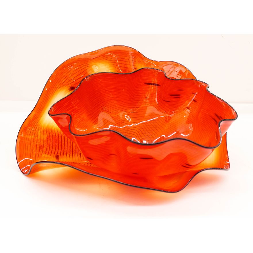 Dale Chihuly ''Roman Red Seaform Pair'' 2006