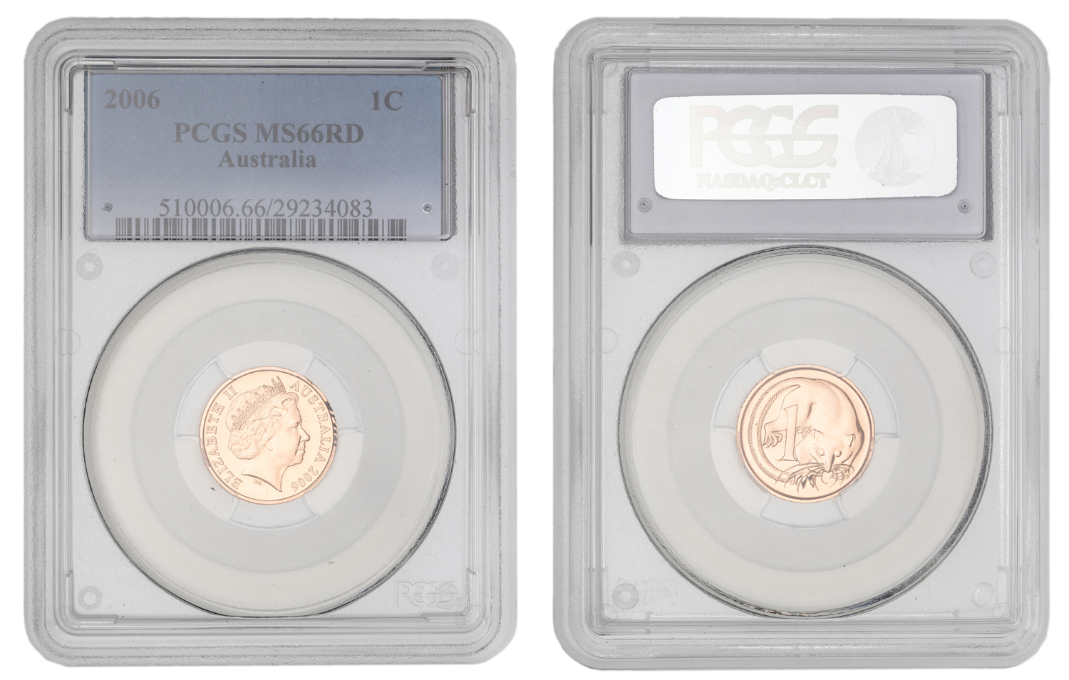 Elizabeth II, KM-767, One Cent, 2006, PCGS MS66RD