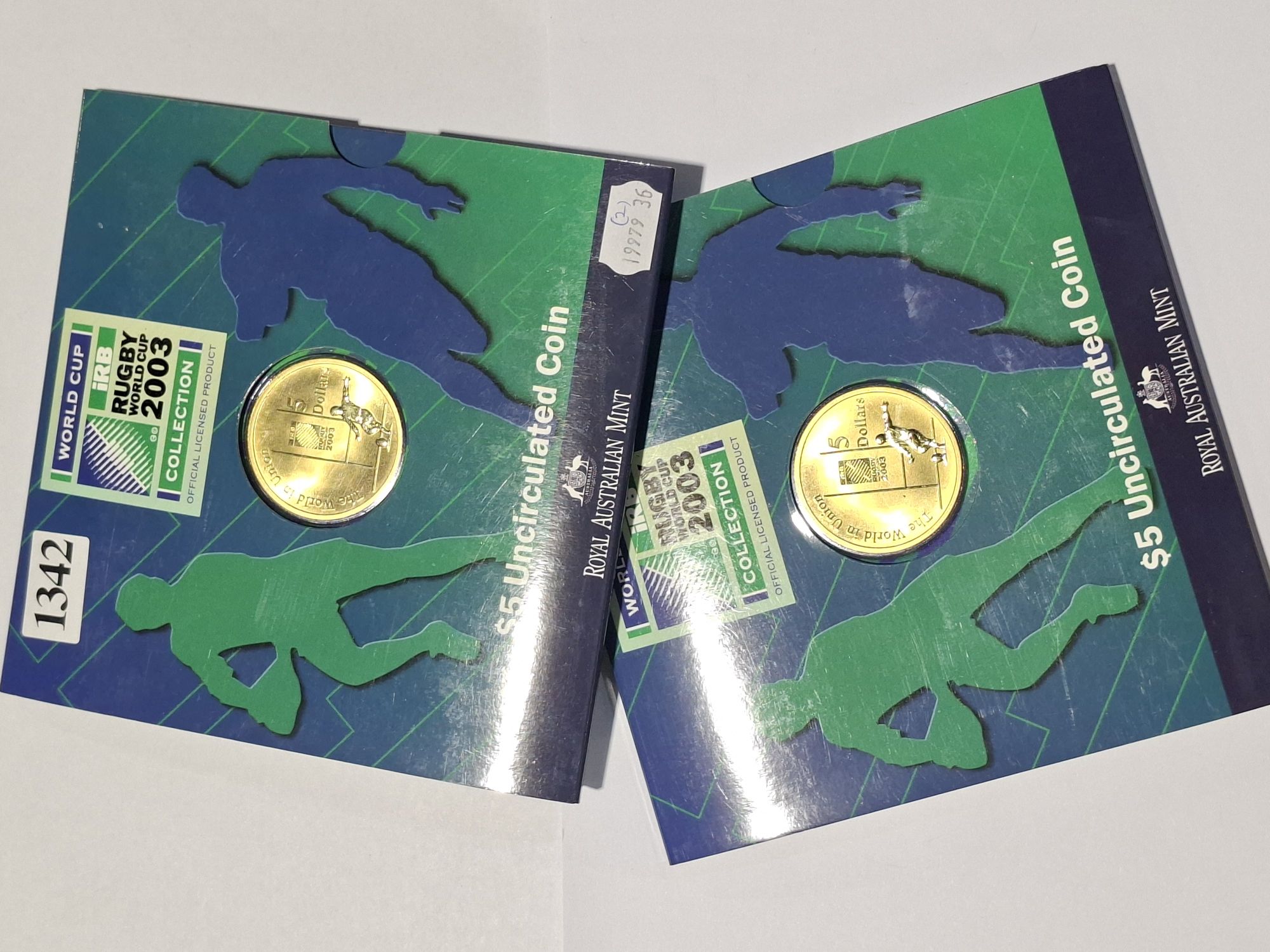 World Rugby $5 Uncirculated Coins