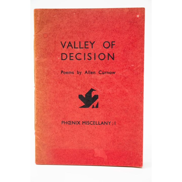 CURNOW, ALLEN - Valley of Decision Poems