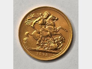 1978 ELIZABETH II DECIMAL GOLD SOVEREIGN