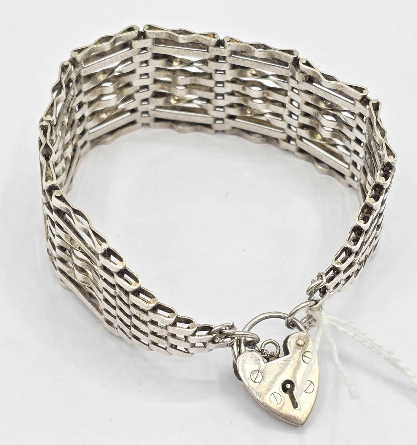 3 · STERLING SILVER GATE LINK BRACELET
