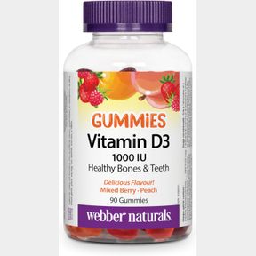 WEBBER NATURALS WEBBER NATRUALS VITAMIN D3, 1000 IU 90 COUNT