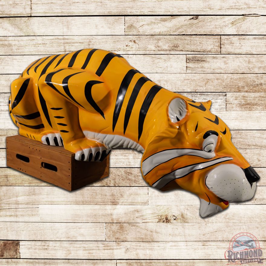 Original Large Esso Tiger Gas Station Statue
