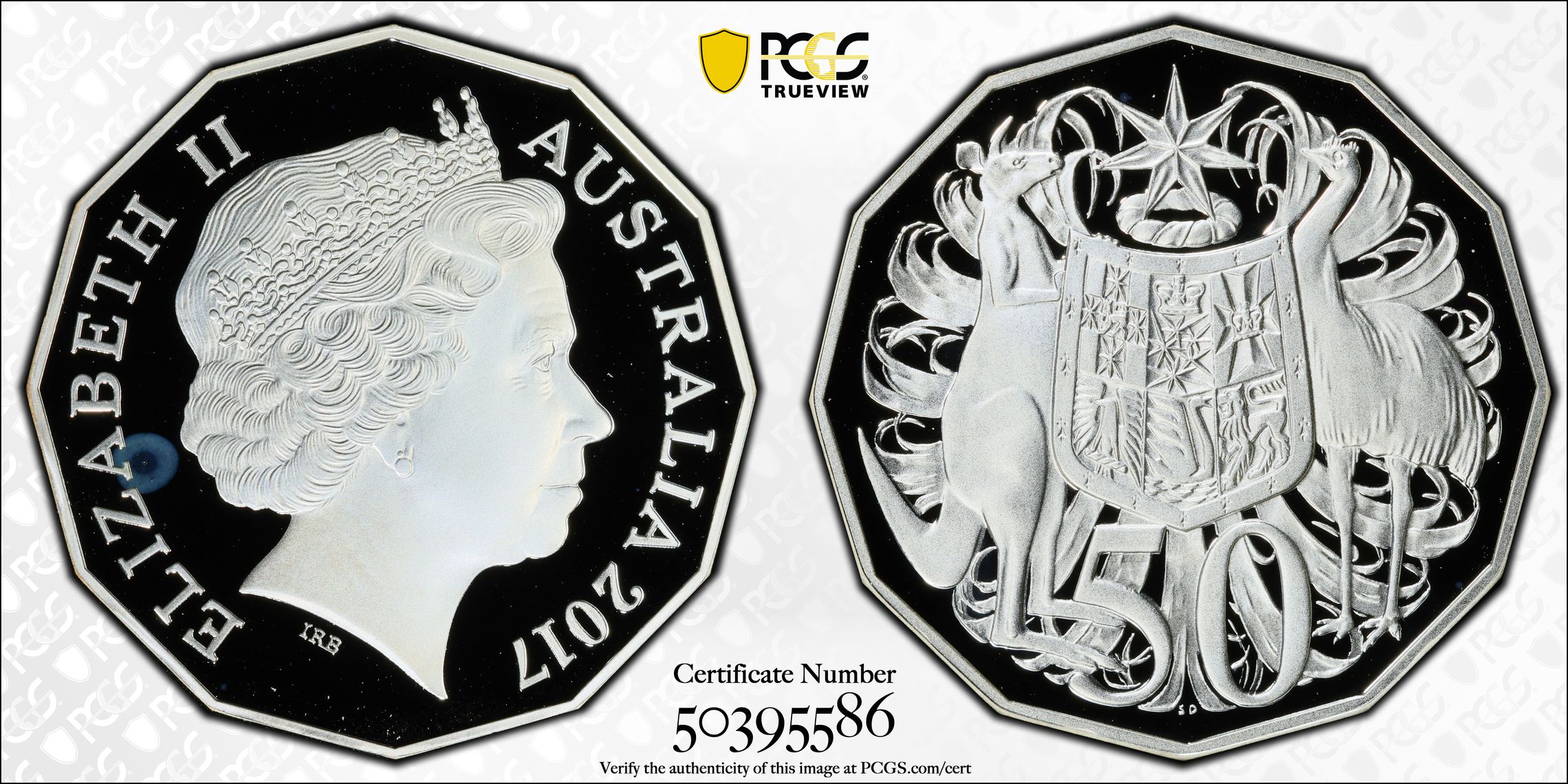 Silver, Fifty Cent, 2017, PCGS PR68DCAM
