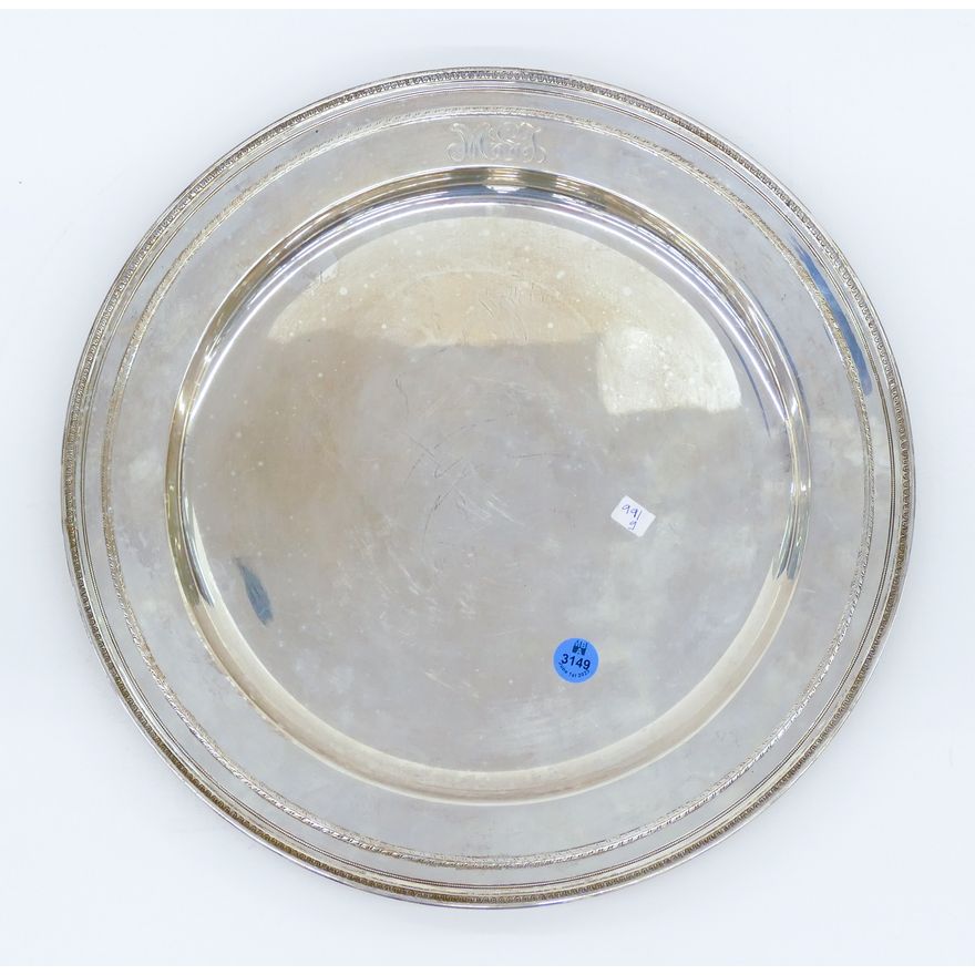 Gorham ''Edgeworth'' Sterling Large Serving Tray 14'' - 991 Grams