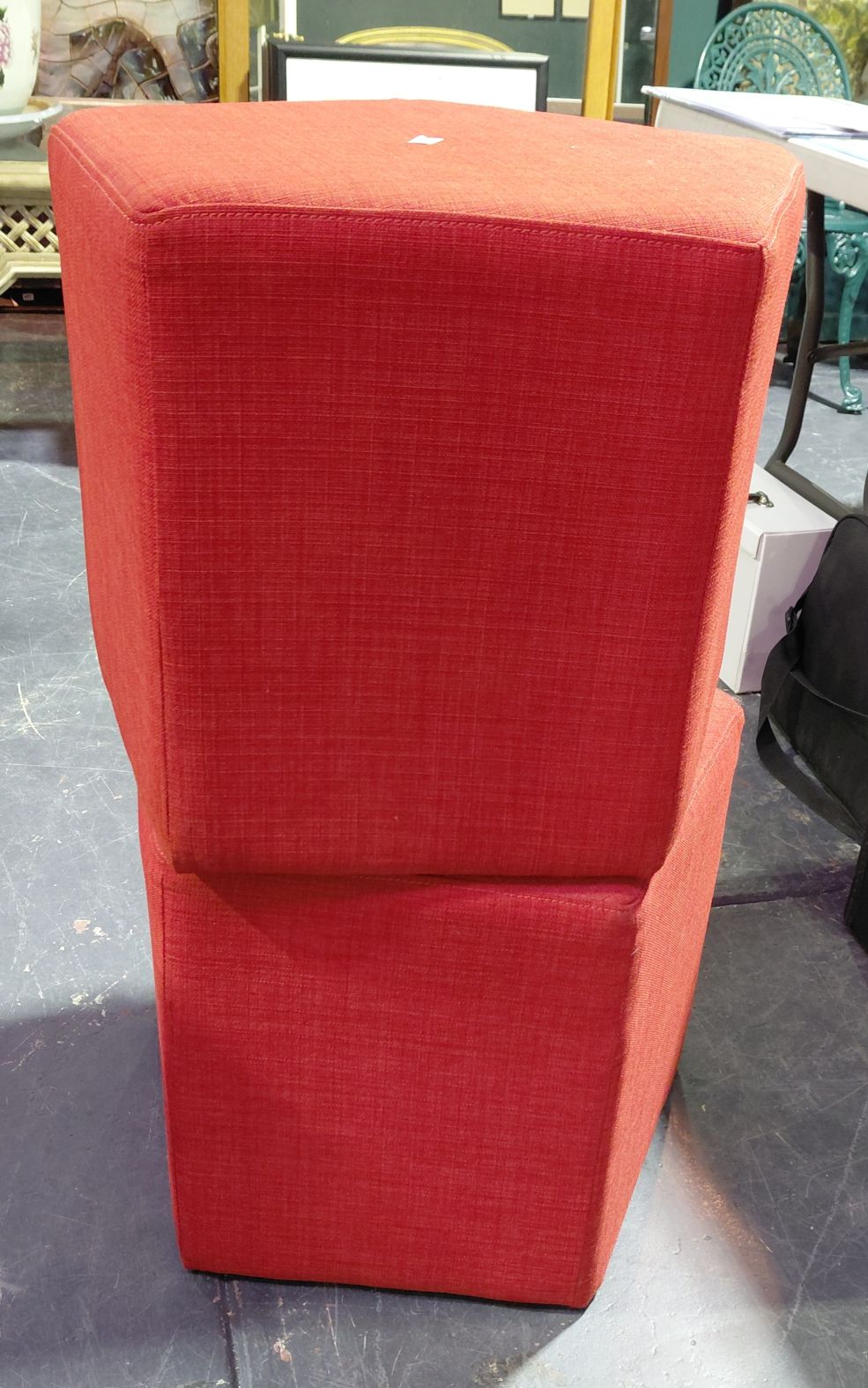 Pair Of Fabric Stools