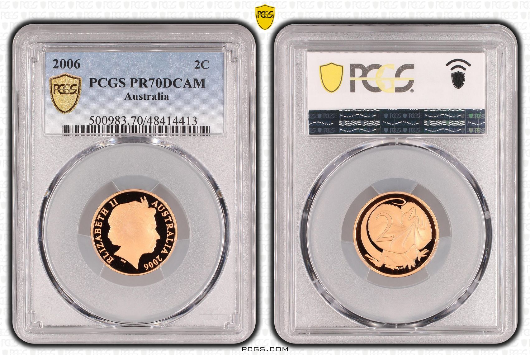 Elizabeth II, Two Cent, 2006, PCGS PR70DCAM