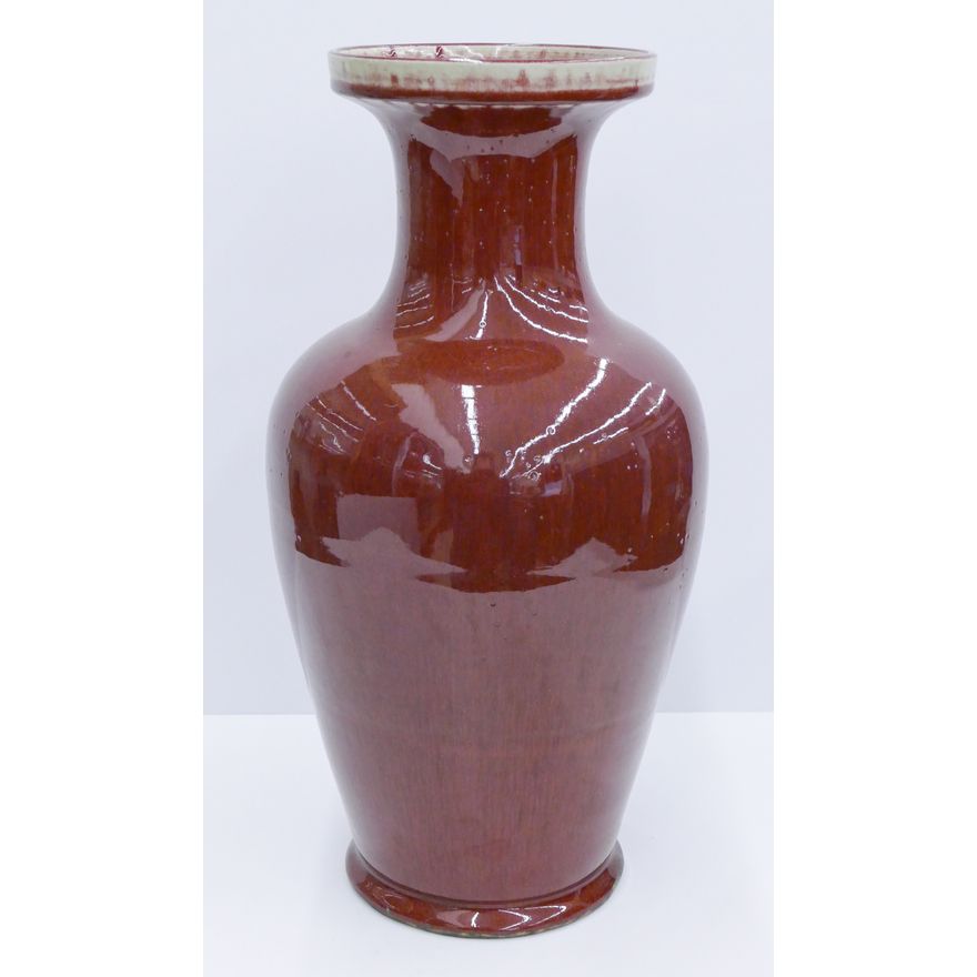 Chinese Qing Sang de Boeuf Large Vase