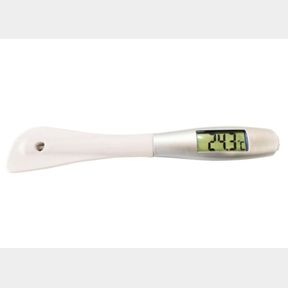 2 in 1 Silicone Sauce Spatula with Digital Thermometer - Silver - Thermometer spatula for temperature control.- 51743/914 AS B1 (S5)