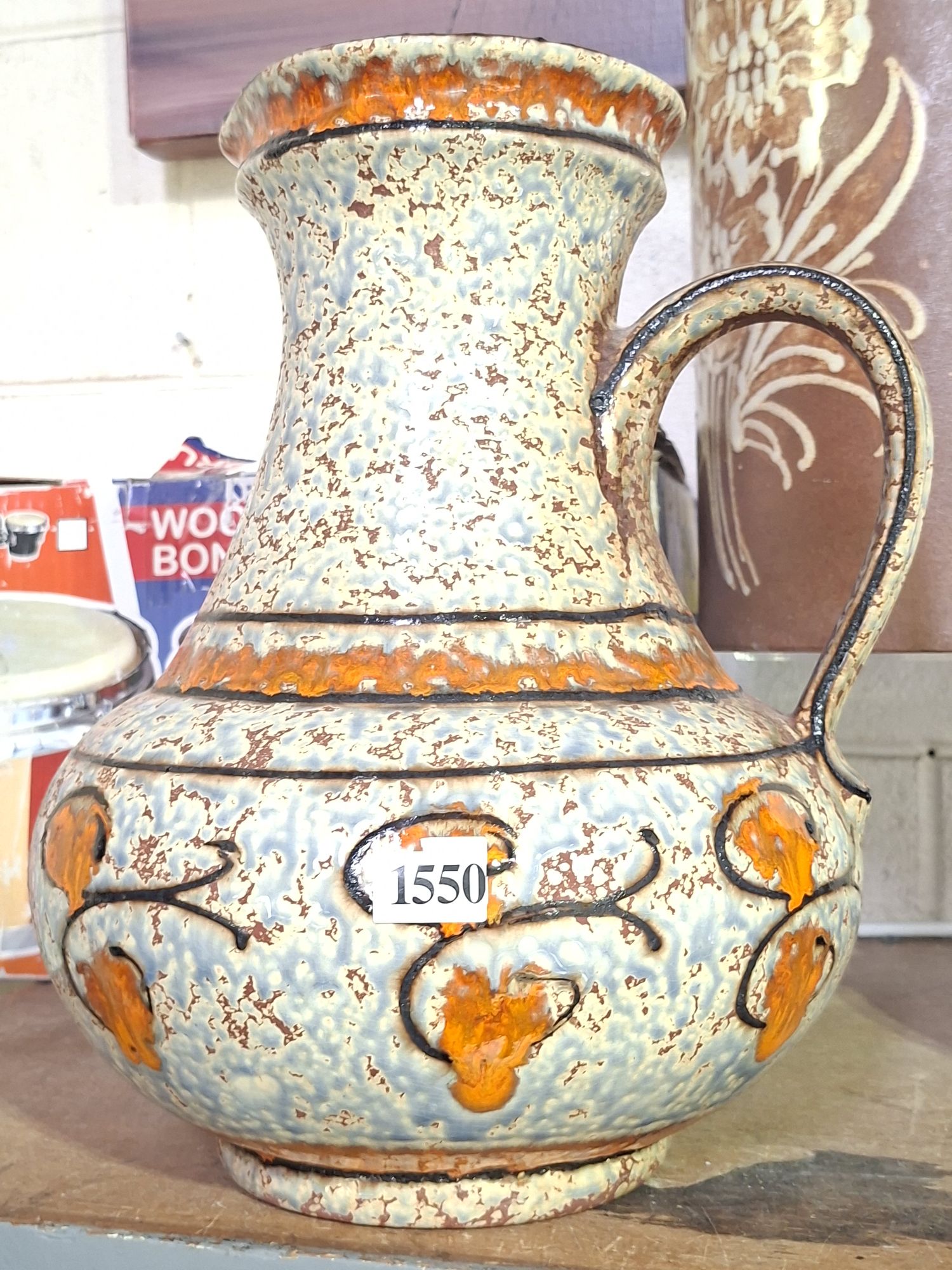German Pottery Glazed Jug