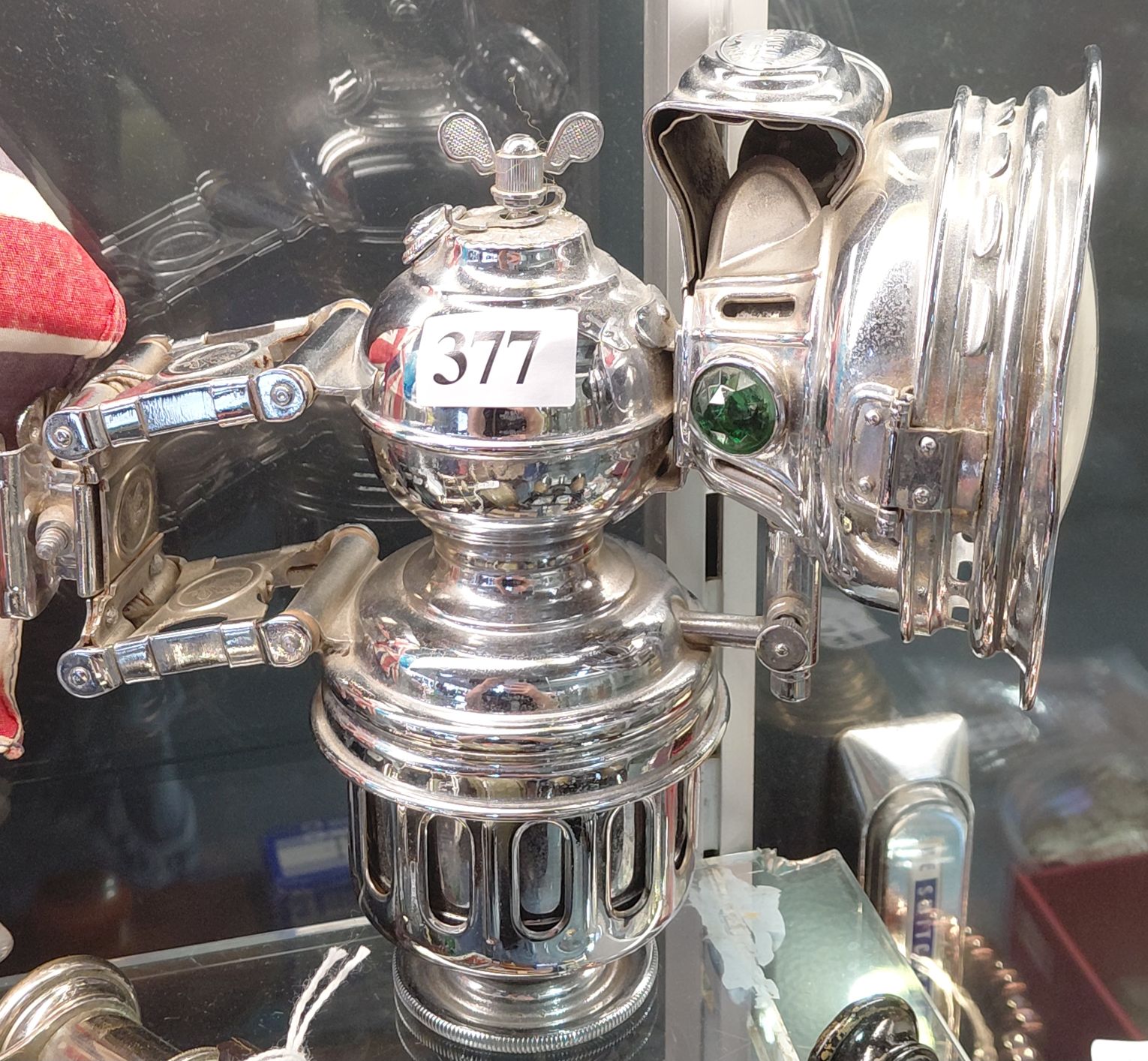 377 · ANTIQUE BICYCLE LAMP