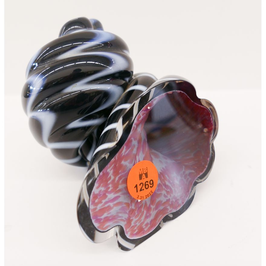 Cohn Stone Art Glass Seashell Paperweight- 4''