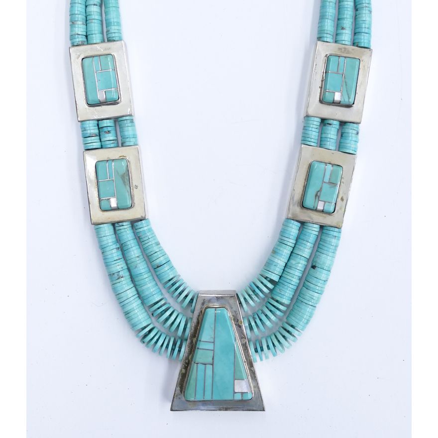 Tony Aguilar Jr. Southwest Turquoise Necklace