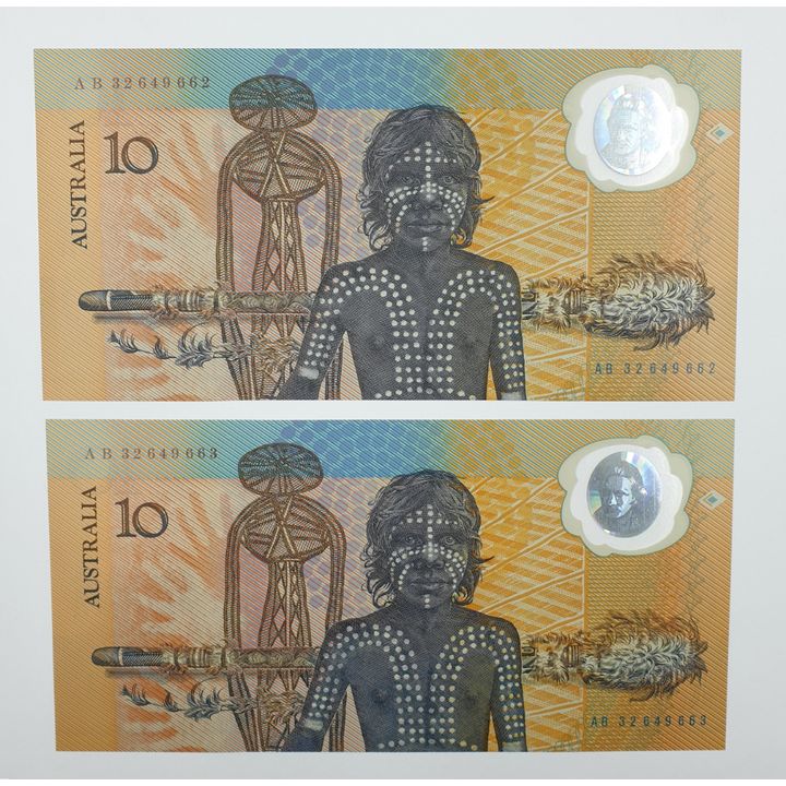 Consec. Bicentenary J/F $10 Notes